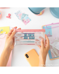 KIT DE 5 CANETAS GLITTER MR. WONDERFUL 